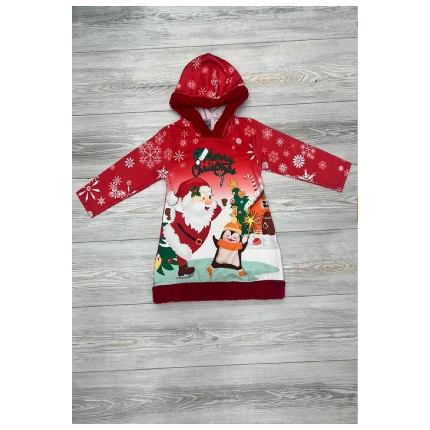 

Платье для девочки Новогодняя концепция 2385 7-8 Yaş красный