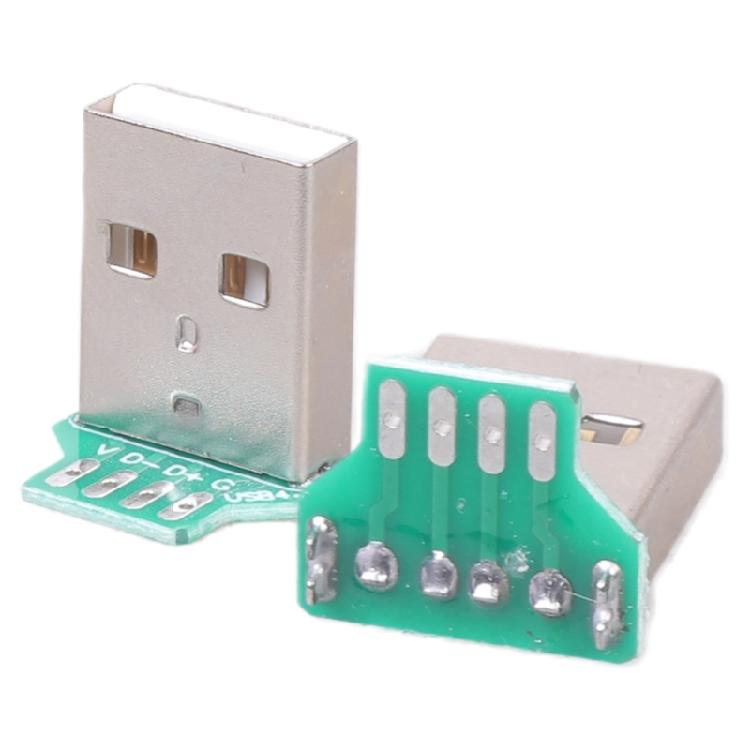 Zásuvka USB 2.0 Konektor USB 4Pin/Type C 5Pin Pro montáž na desku plošných spojů Rovné vložení Konektor PCB Adaptér pro výměnu