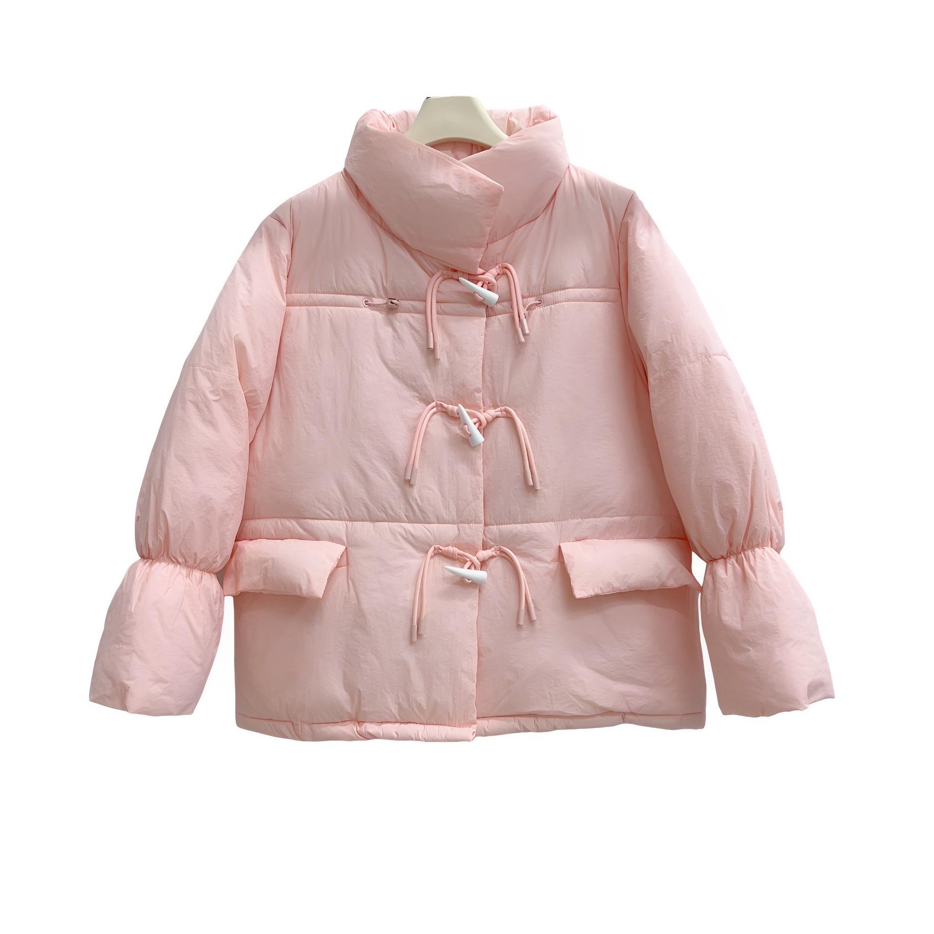 

Новая короткая пуховая хлопковая одежда повседневная новая мужская и женская одинаковая пуховая хлопковая одежда куртка S