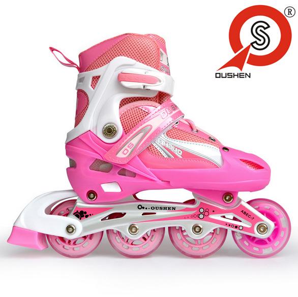 Schwarze Inline-Skates für Erwachsene für Anfänger und Schüler