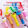 Children's Cartoon Wooden Whistle Lanyard for Outdoor Events & Sports