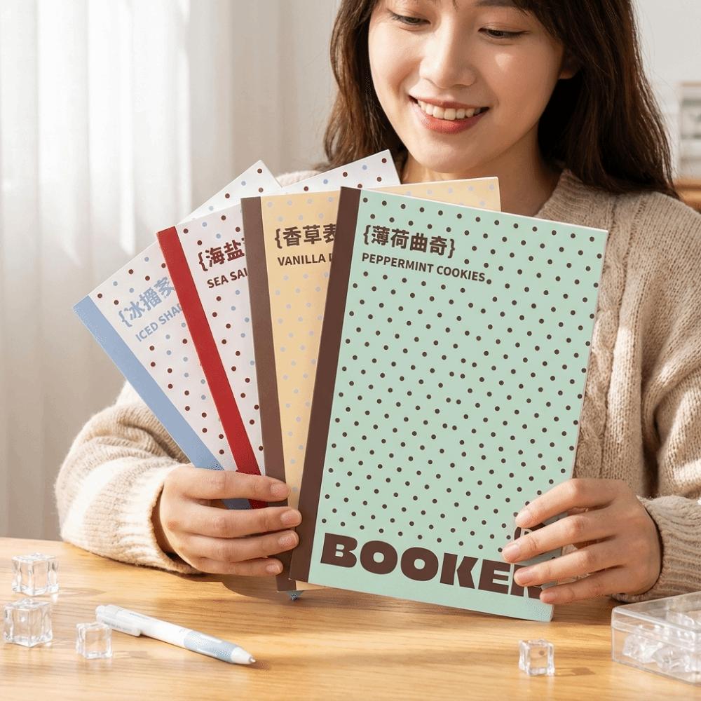 1 pcs/set Polka Dot B1 Loose Leaf Notebook Horizontal Line Inner Page Thin Soft Cover Lined Journal 61 Sheets Lightweight