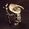 1/2/3 Stück Messing Frosch Hexe Figur Vintage Messing Frosch Ornament Fantasy Hexe Dekoration Verspielte Wohnakzente