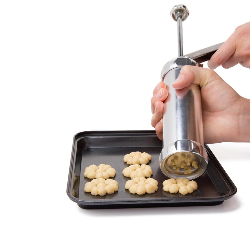 Professional Cookie & Decoration Maker with 21 Nozzles, DUKA