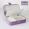 Double Layer Large Capacity Flannel Jewelry Box for Earrings, Necklaces, and Rings