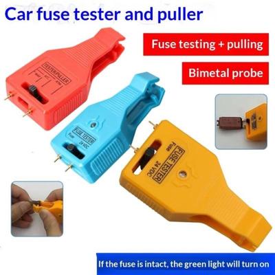 Testeur de fusible de voiture universel Multifonctionnel Portable Vérification Testeur de fusible à lame Outil extracteur Accessoires de voiture