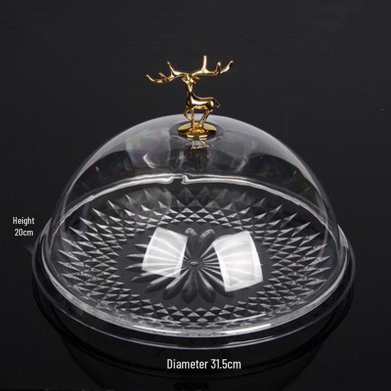 Covered Snack & Fruit Serving Plate 30cm Plate with Lid