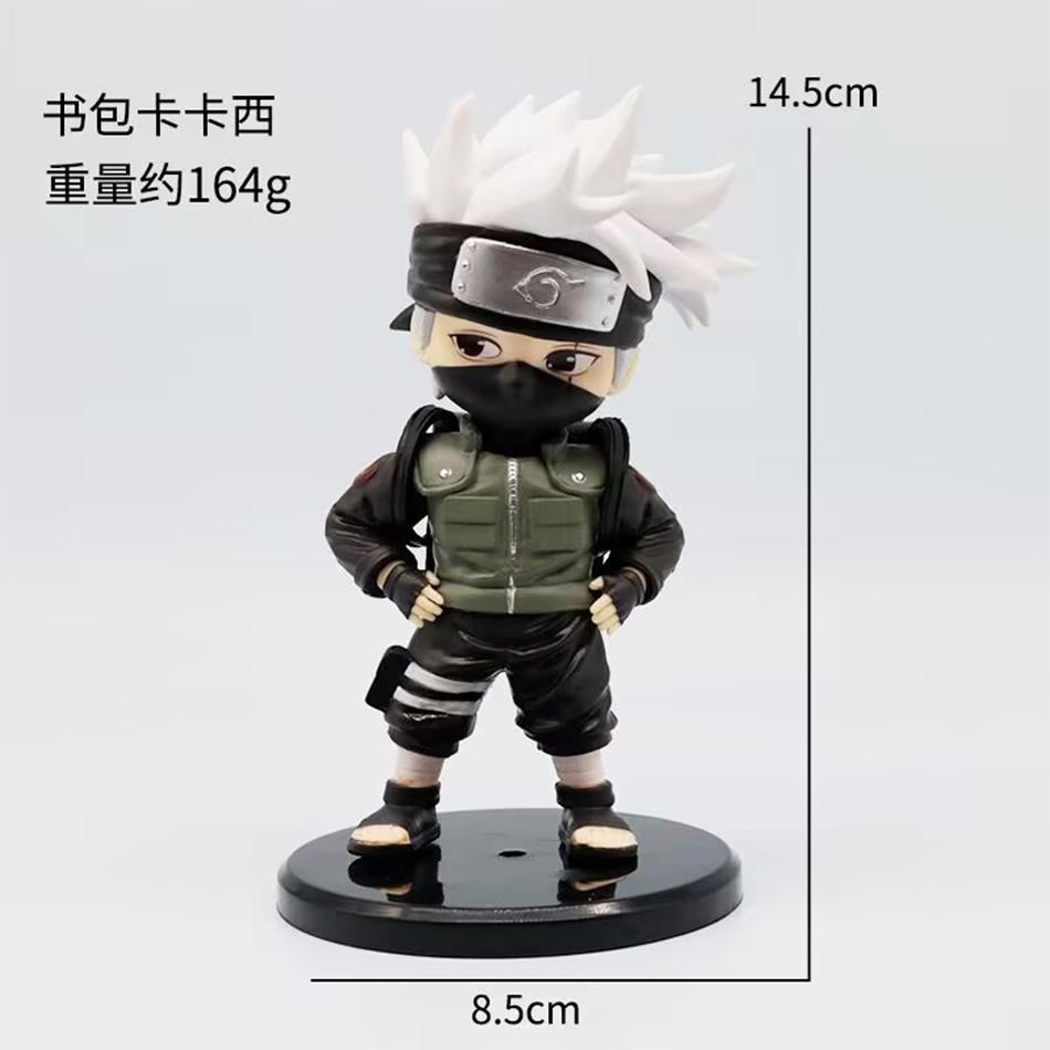 10cm Naruto Anime Figure Uzumaki Naruto Kakashi Uchiha Sasuke Itachi Cute PVC Model Christmas Gift Toy