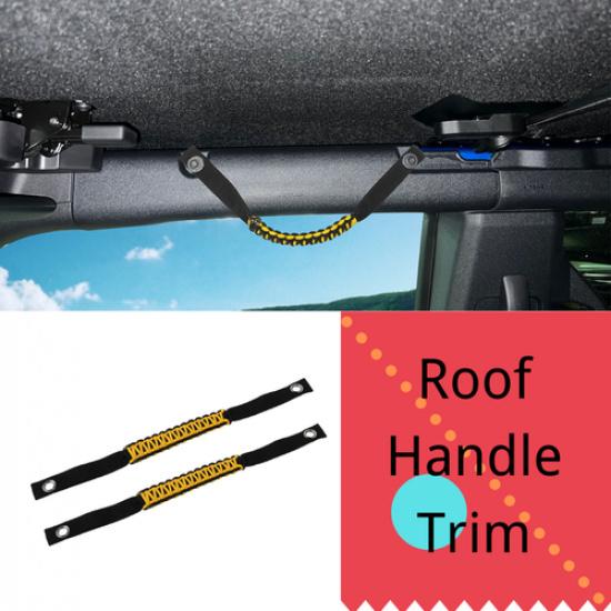 

Roll Bar Grab Handles Kit for -2025 Ford Bronco 2/4 Door Accessories Yellow