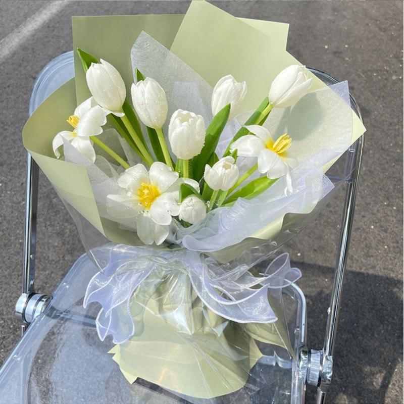 Sheer Organza Ribbon 40mmX9meter Chiffon Ribbons for Bouquets Wrapping Wedding Cake Decoration Craft Wreath Bows Making