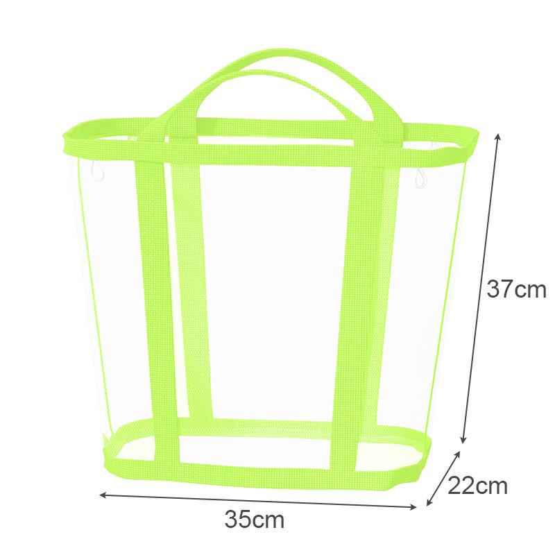 Foldable Wall Mounted Nylon Mesh Laundry Basket, Large Capacity Portable Dirty Clothes Storage Basket
