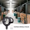 Horse Bridle Rack Bridle Bracket Bridle Hooks Horse Tack Storage Halter Hanger Metal Bridle Holder with Tubes and Screw for Barn