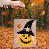 Biodegradable Halloween Bags Trick or Treat Bags, Kids Candy Non Woven Pumpkin Ghost Bat Tote, Reusable Goodie Spooky Party Favor Gift