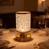 Night Light Crystal Desk Lamp Lighting Fixture USB Plug Bedside Lamp Home Decoration Dimmable Table Lamp for Nightstand Bedroom