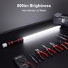1PCS Flexible LED Wand  Malleable Extension Lamp for Confined Spaces  Rechargeable Inspection Tool with 3 Brightness Levels  Rugged Work Light