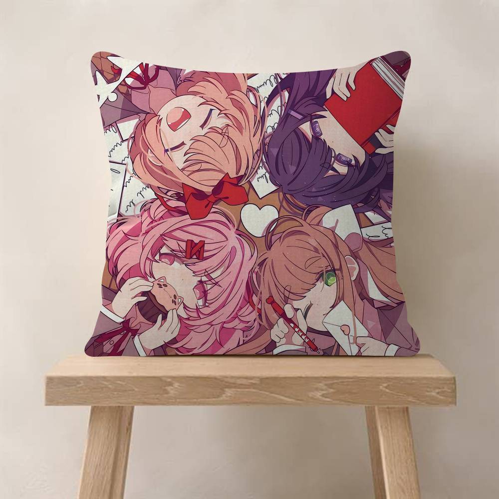 

Игра Doki DDoki Литературный Клуб Мультяшная Подушка Подарки Домашний Офис Мебель Спальня Диван Автомобильная Подушка Чехол xсм 30x30 cm