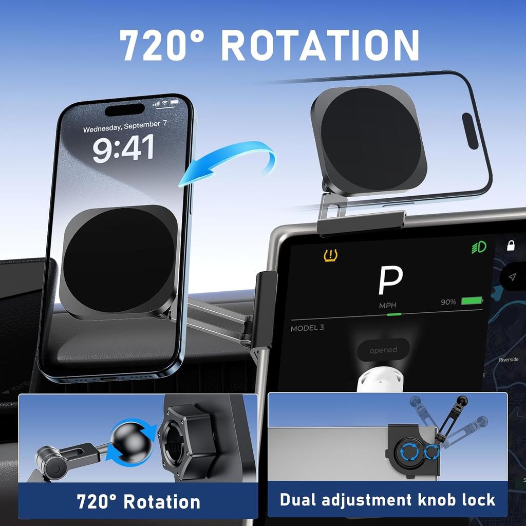 Pentru Tesla Noul Model 3 Y HIGHLAND LANSARE JUNIPER 2025 2026 Suport Telefon Mașină Suport Magnetic Magsafe Încărcător Wireless Accesorii
