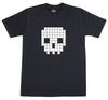 Unisexs T Shirt 8Bit Retro Geek Novelty Pixel Skull 100 Preshrunk Tee