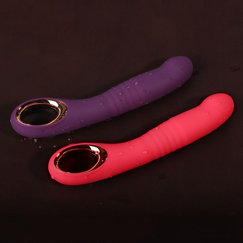 Vibrating Dildo AV Stick Telescopic Push Massage Vibrator Silicone Material Dildo Massage Female Masturbation Sex Toys, 10 Mode Adult Toys For Couples