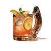 Creative S-Shaped Handle Borosilicate Glass Cup 350ml Unique Cocktail Tumbler Party Bar Home Use