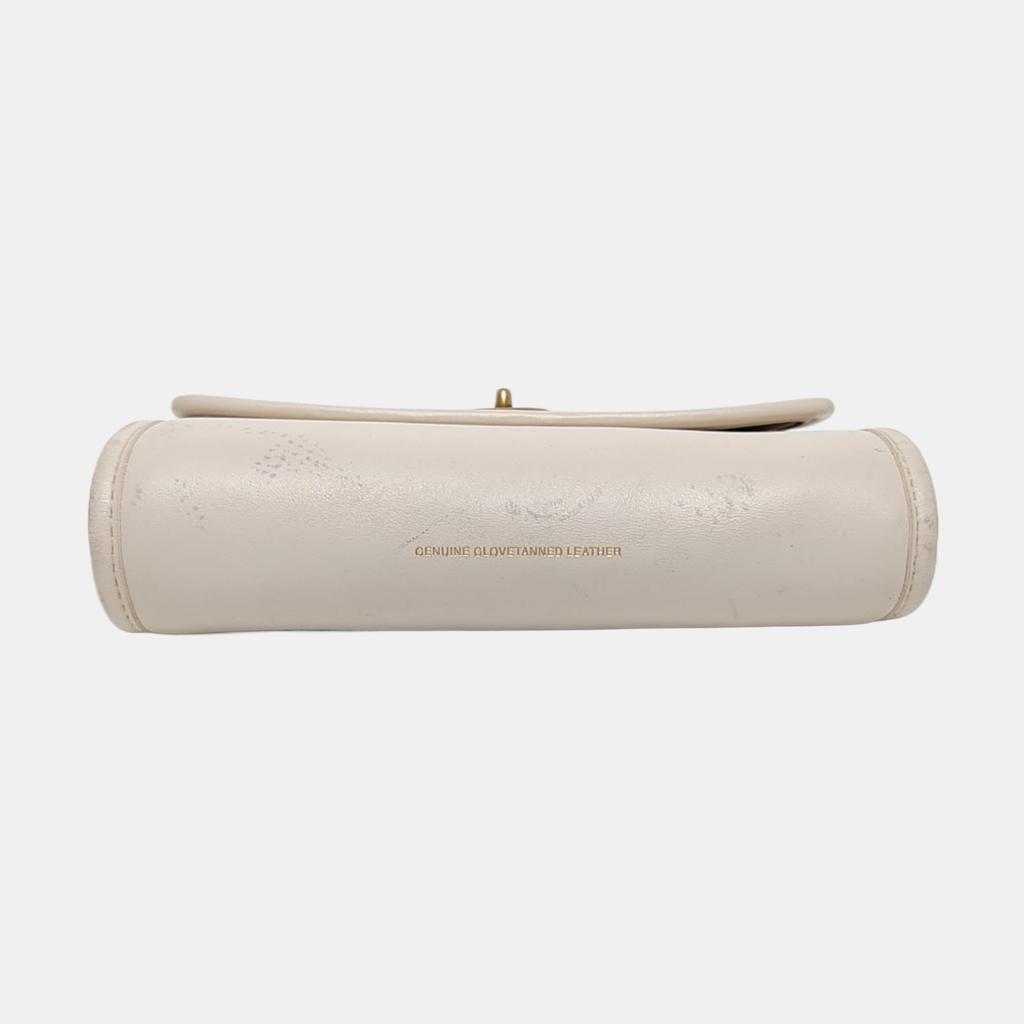 [Pre-Owned] White Leather Crossbody Bag - Good #1NDP2CG