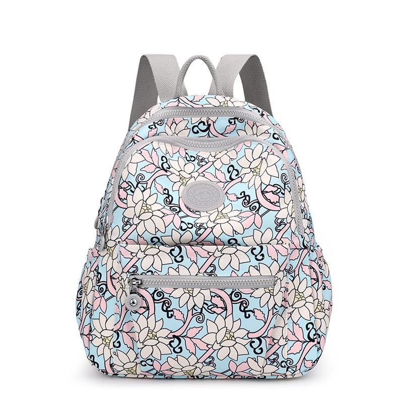 New Lightweight Waterproof Backpack with Large Capacity for Women's Outdoor Leisure Travel Bag and Student Backpack