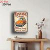 Tin Metal Wall Sign Retro Garage Decor Rustic Home Art Stripe Design Car Movie Inspired Beetle Stripes Wall Hanging