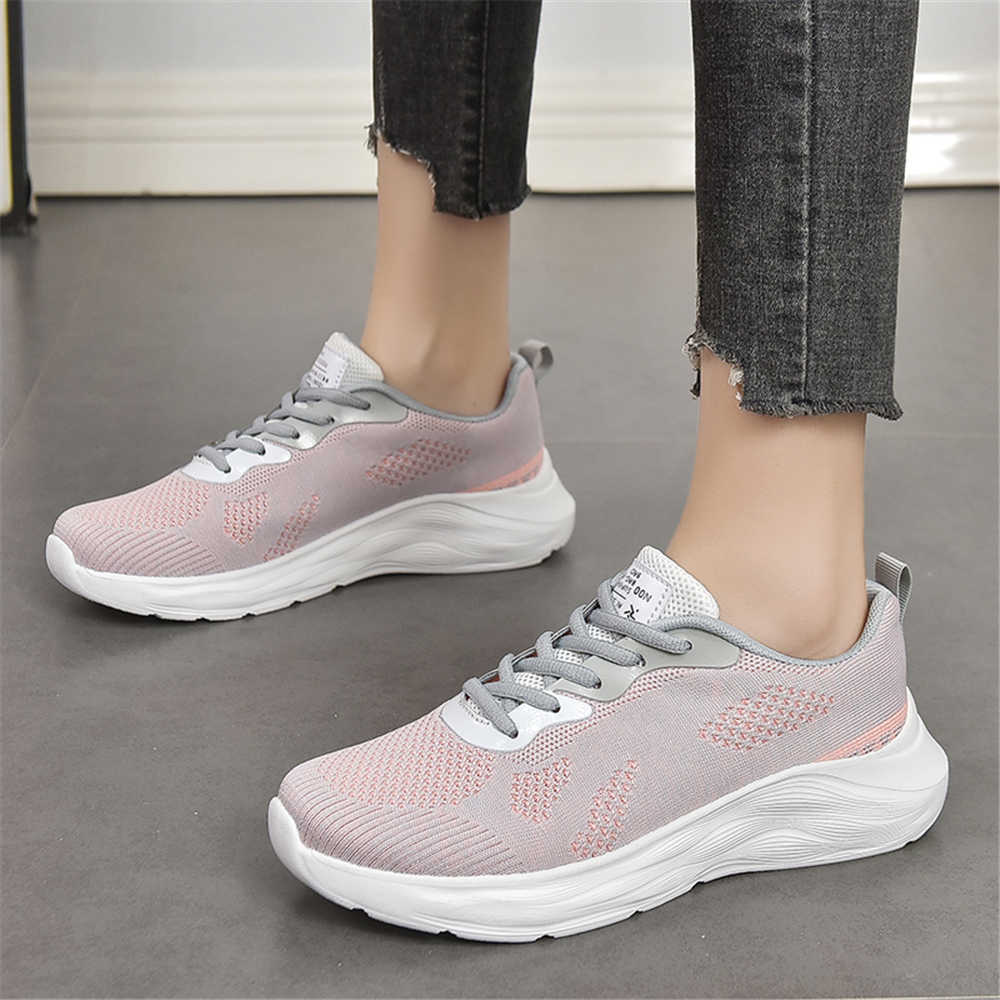 Fashion Net Knitting White Women Sport Shoes Casual Black Women Sneakers Black Women's Tennis Unique Maker Cheaper Top Comfort Sho