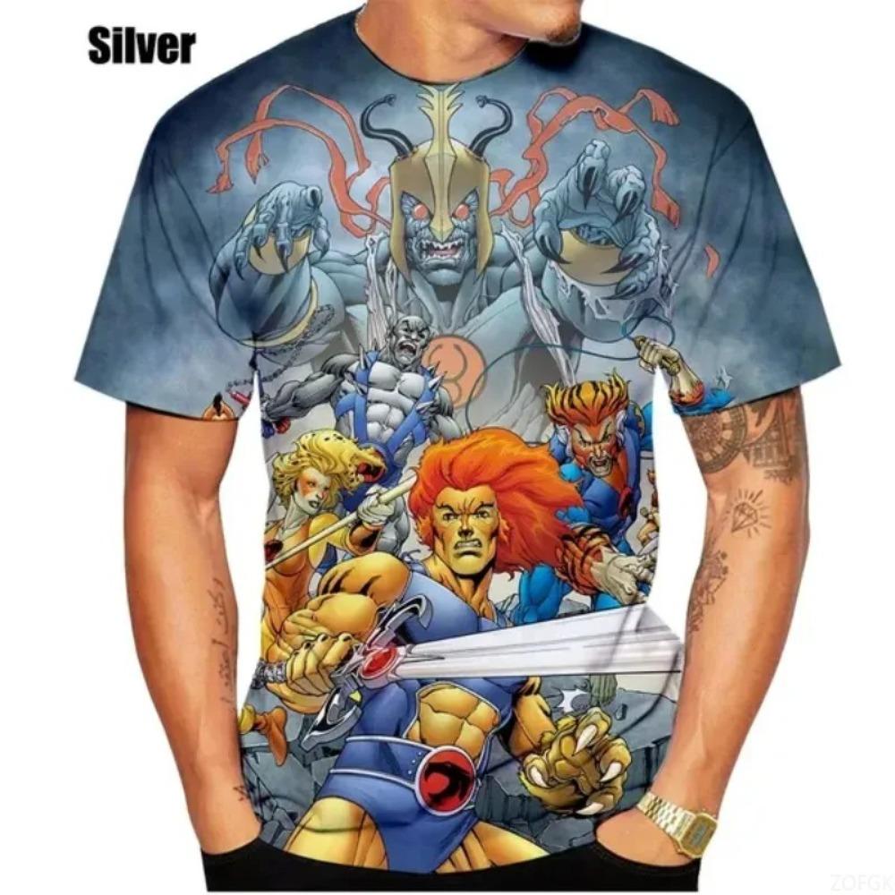 Anime ThunderCats 3D Classic T-Shirt War Shirt Men's Fashion T-Shirt Women Casual Top