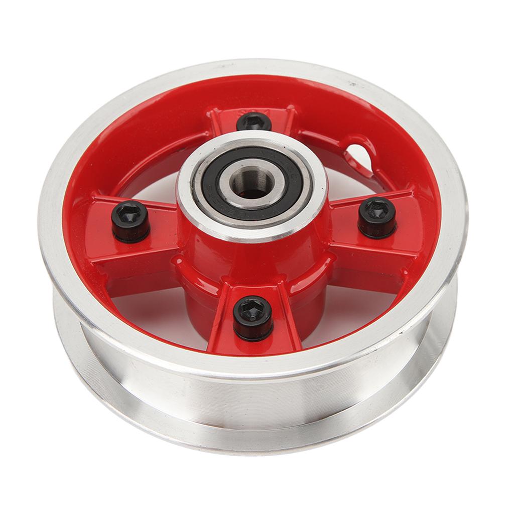 8 Inch Electric Scooter Front Wheel Hub Aluminum Alloy Wheel Rims Hub Slot 28mm Red