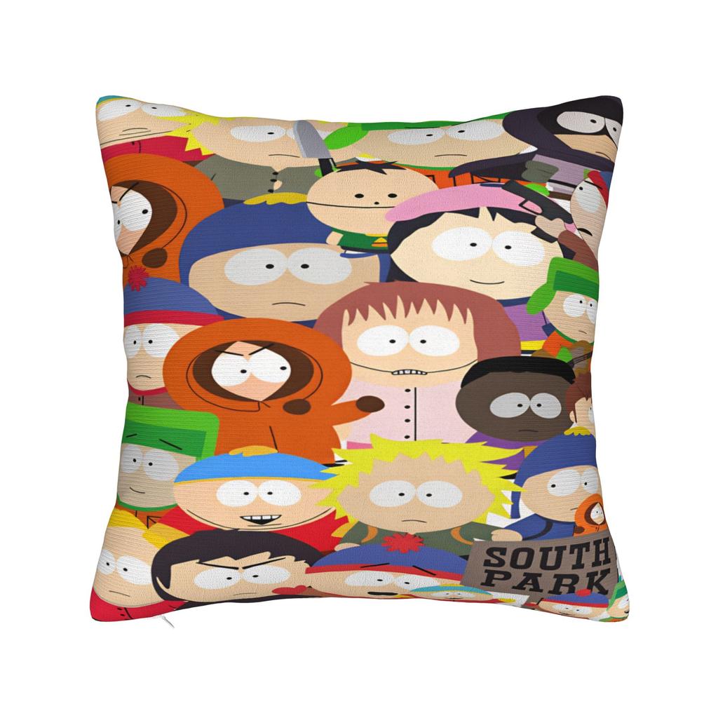 S-south Anime P-park Pillow Case Retro Trendy Pillow Cover Comfy Pillowcases For Living Room Chair
