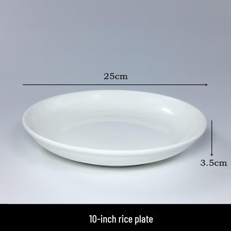 

Sweet Elegant White Ceramic Deep Dinner Plate