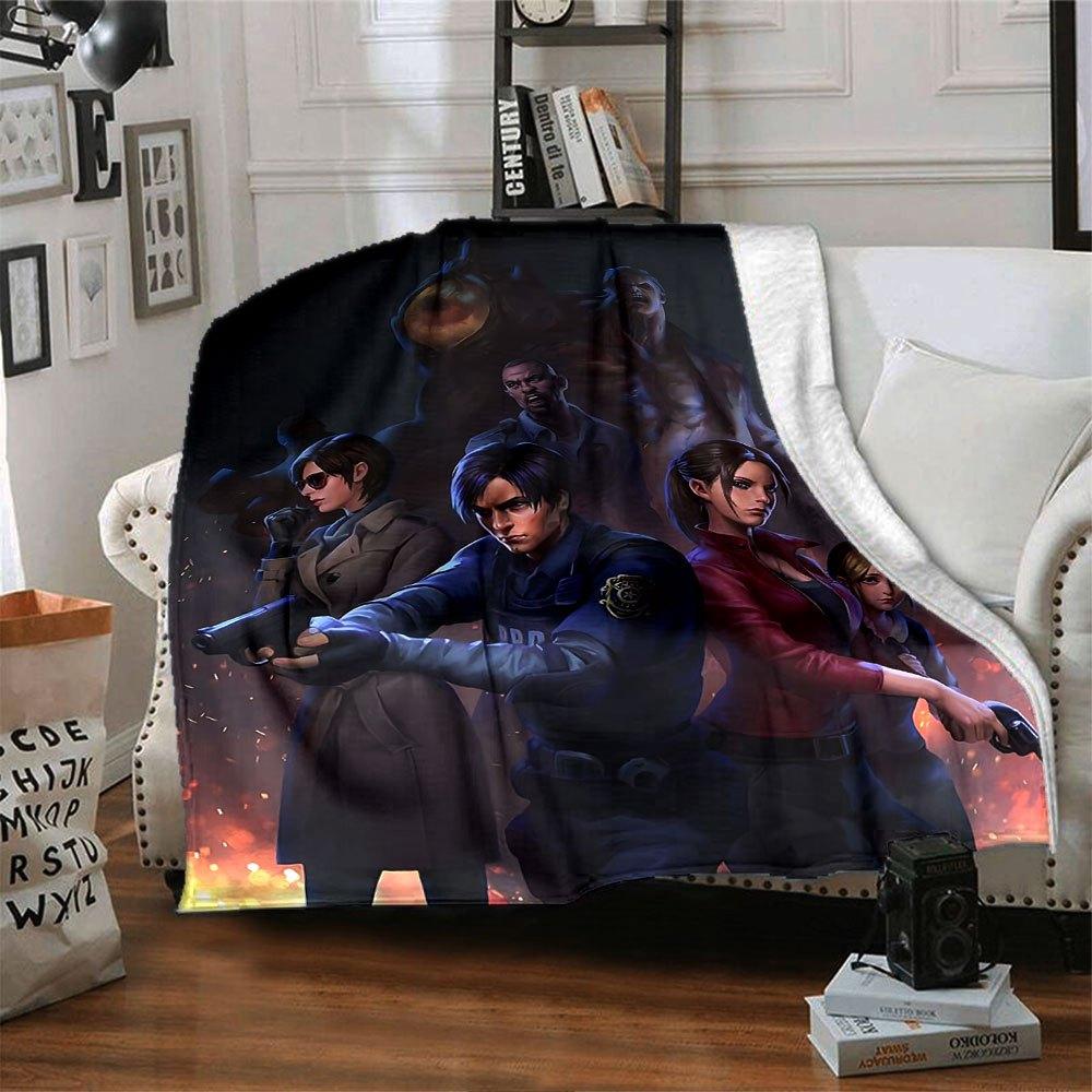 1pc Resident Evil 7 Blanket Soft Warm Throw for Home, Office, Travel All Season Cozy Bedding Gift, Office Cozy Accessory