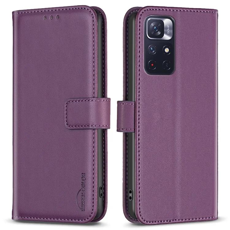 

Чехол BF17 для телефона Xiaomi Redmi Note 11 4G (Qualcomm) / Note 11S 4G Чехол-кошелек из искусственной кожи с подставкой