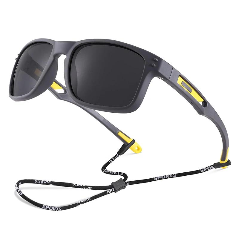 

Outdoor Latest Kids Sunglasses Flexible Rectangular Frame Durables Sports Boys Girls Sun Glass with Strap Age 3-12 3-12 Years old