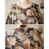 Dimanaf 2025 Summer Dress New Printing Casual Loose Floral Women Vintage Plus Size Dress O-Neck Dress Maxi
