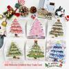 Aesthetic 3D Christmas Tree Greeting Card - Romantic Handwritten Holiday Card for Christmas Lovers