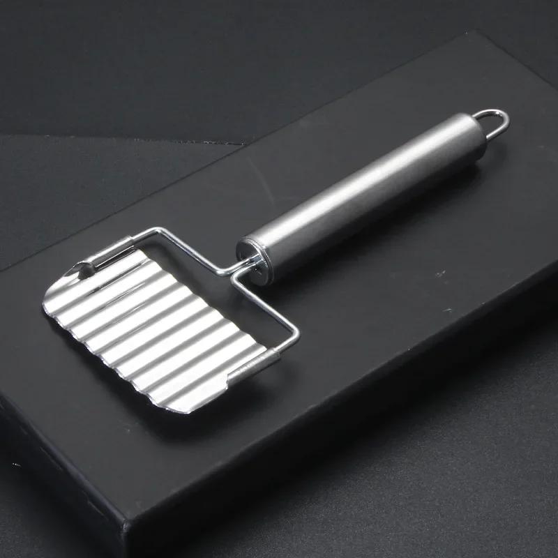1pc-Stainless Steel Spike Potato Cutting Multifunctional Home Kitchen Vegetable Cutter French Fries Wave Knife Fancy Slicer