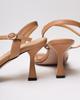 Melanda 5092343 36 Beige Leather Stiletto Sandals