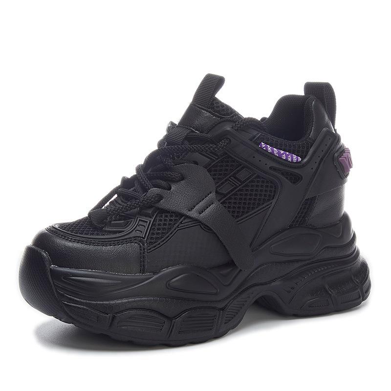Inner Height Increase New Breathable Dad Shoes Platform Mesh Small Sports and Leisure Shoes A2