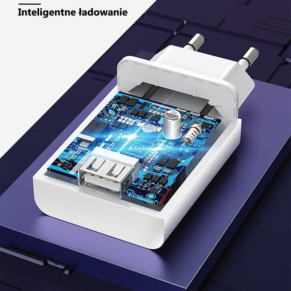 USAMS Land. Network. 1Xusb T22 18W 3A Qc3.0(OnlyHead) Fast Charging White/White Cc83Tc01 (Us-Cc083)