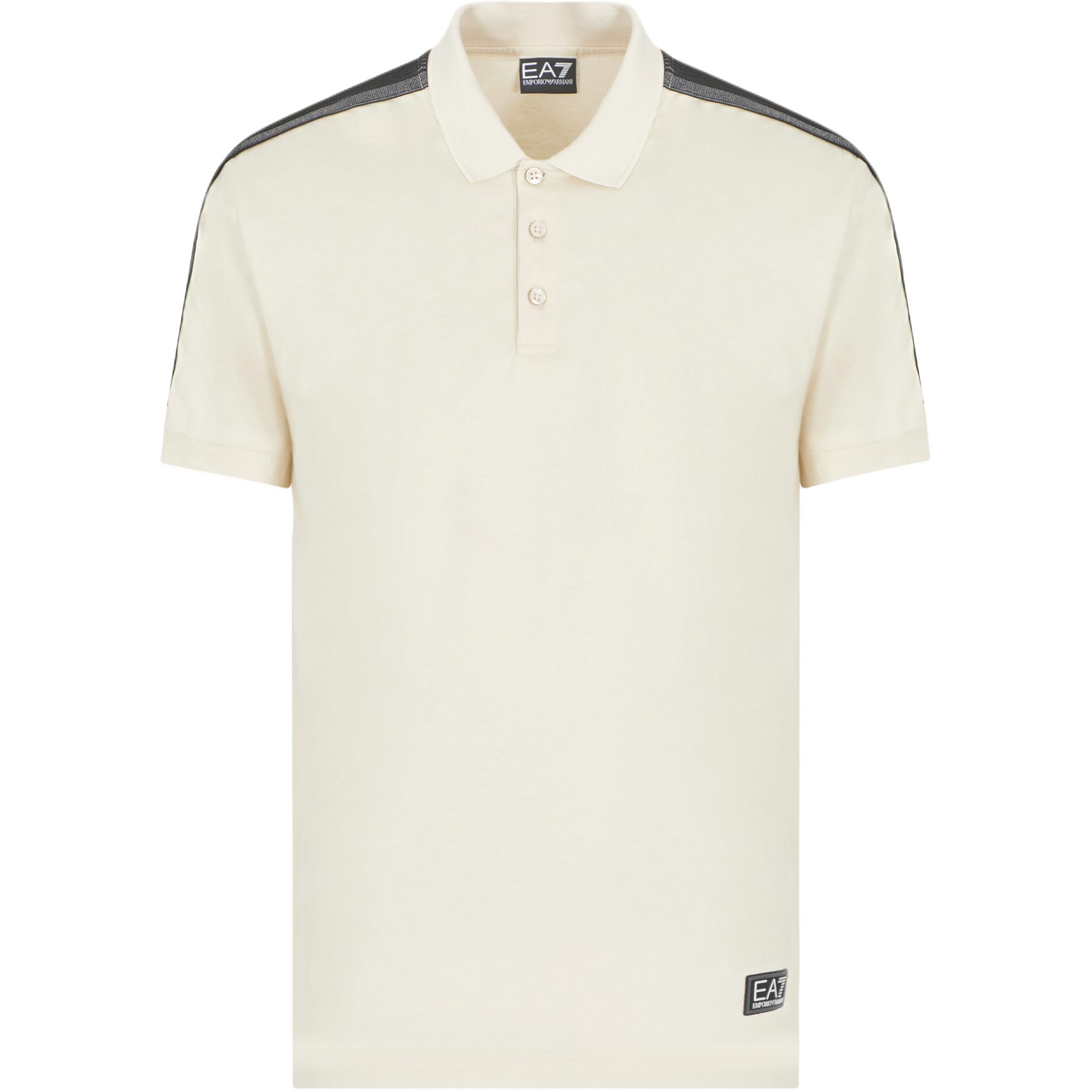 

Emporio Armani EA7 Color Block Striped Button Short Sleeve Polo Shirt Men polo shirts Light-Brown 7M000139-AF10375-U1079 L