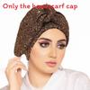 Modern Ladies Sequin Twisted Headscarf Hat With Ethnic Style For All Seasons