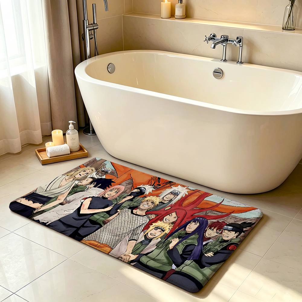 Anme Cool-N-naruto-S Carpet Bathroom Anti-slip Mat Door Mat Home Decoration Mat Entrance Door Mat Scratch-resistant Door Mat