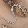 Argento Sterling 925 Colore Gioielli Tesoro Citrino Naturale Ametista Topazio Bracciale Donna