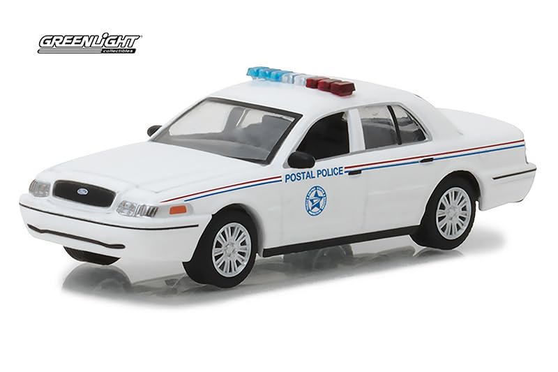 Greenlight Scale Ford Crown Victoria USPS Police 2010 United States Postal Police Greenlight Crown Victoria 1/64 [Used]