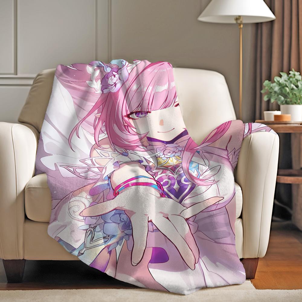 Spiel Honkai Star Rail Cyrene Decke Weich und Hautfreundlich Für Sofa Bett Nickerchen Tagesdecke Alle Jahreszeiten Steppdecke