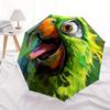 1pc Parrot Feathers Automatic Open/Close Exquisite Umbrella Sturdy Iron Frame, Compact Travel Umbrella, Intricate Design Umbrella A0829087
