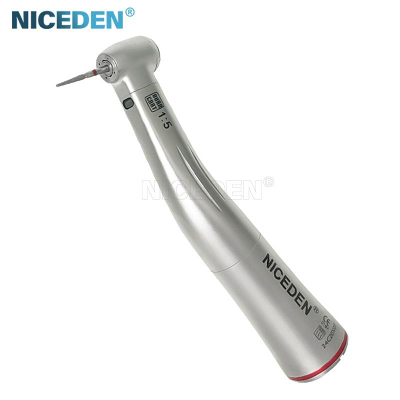 Niceden 1:Pièce à main dentaire à fibre optique à faible vitesse, moteur à bouton-poussoir de type E