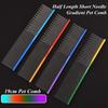 19cm Color Metal Pet Comb Long Short Needles Grooming Stainless Steel Comb Removes Loose Hair Tangles Professional Cat Dog Comb